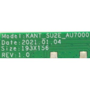 MAIN PARA SMART TV SAMSUNG 4K RESOLUCION (3840 x 2160) CON UHD / NUMERO DE PARTE BN96-52602C / KANT_SUS2E_AU7000 / BN9652602C / 02602C / VA55US160UB / DISPLAY BN96-51685A / MODELO UN50TU7000BXZA WA18